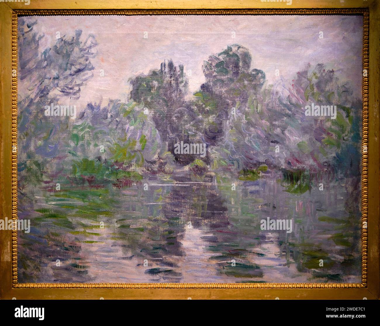 France, Indre et Loire (37), Vallée de la Loire, Tours, Palais des Archevêques et Musée des Beaux-Arts, bras de Seine près de Vétheuil, Claude Monet, 187 Banque D'Images