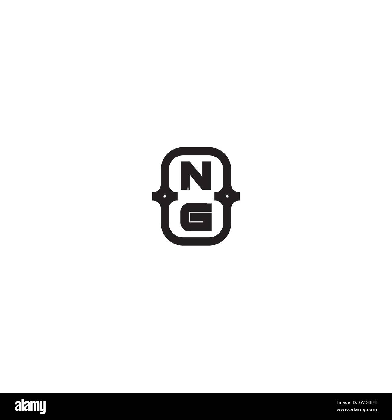 NG Line Bold concept dans un design professionnel de haute qualité qui imprimera bien sur tous les supports d'impression Illustration de Vecteur