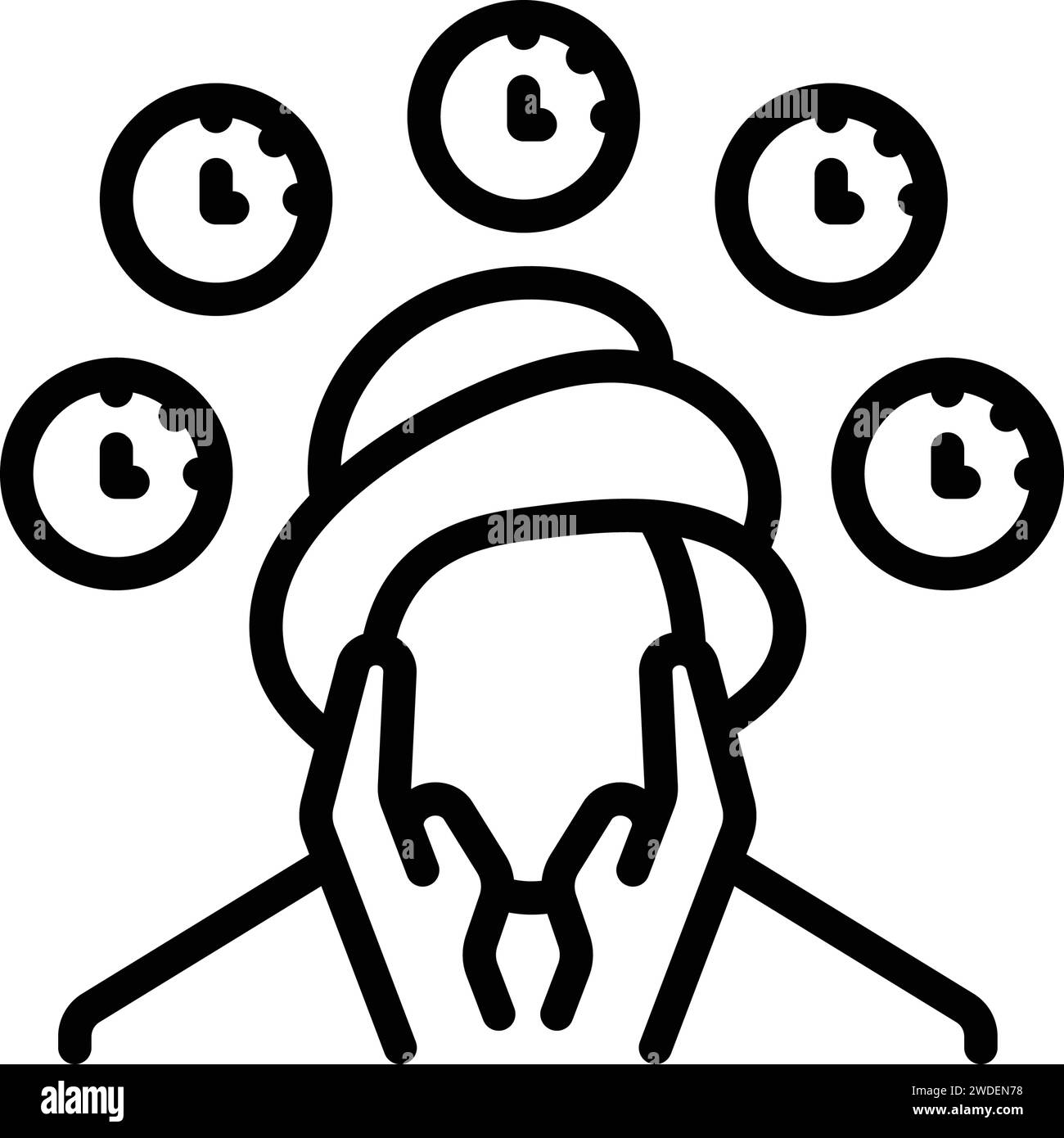 Icône pour la routine de soins personnels, soins personnels Illustration de Vecteur