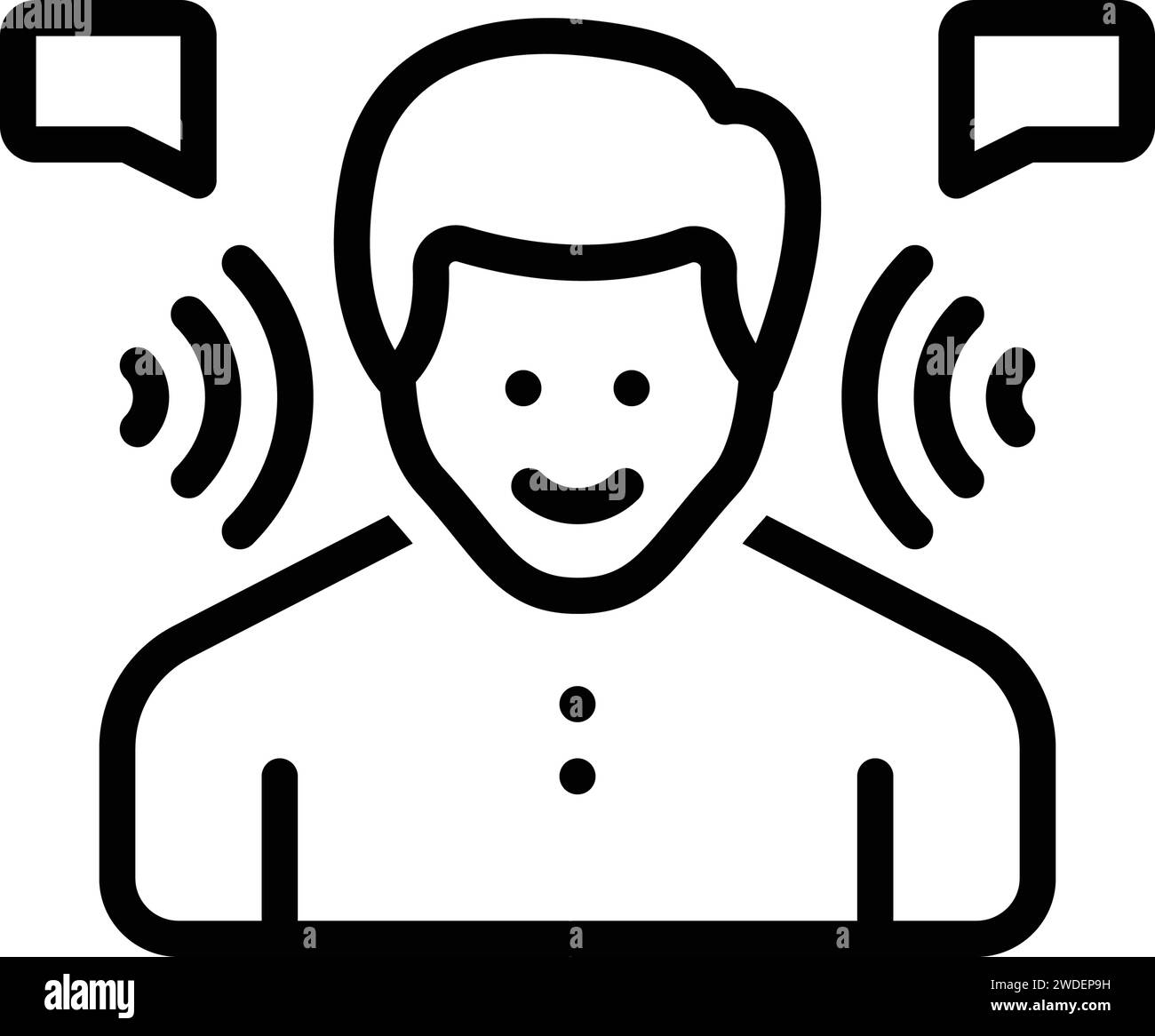Ecoute active Banque d'images vectorielles - Alamy