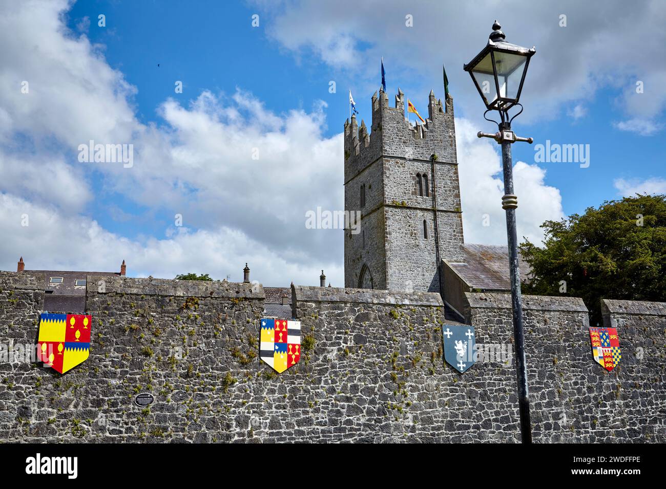 Murs fortifiés autour de la ville de Fethard, comté de Tipperary, Irlande. Banque D'Images