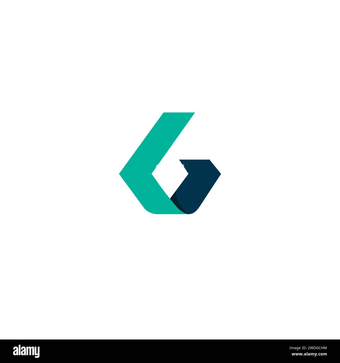 Logo GB simple. Logo de la lettre G. Illustration de Vecteur