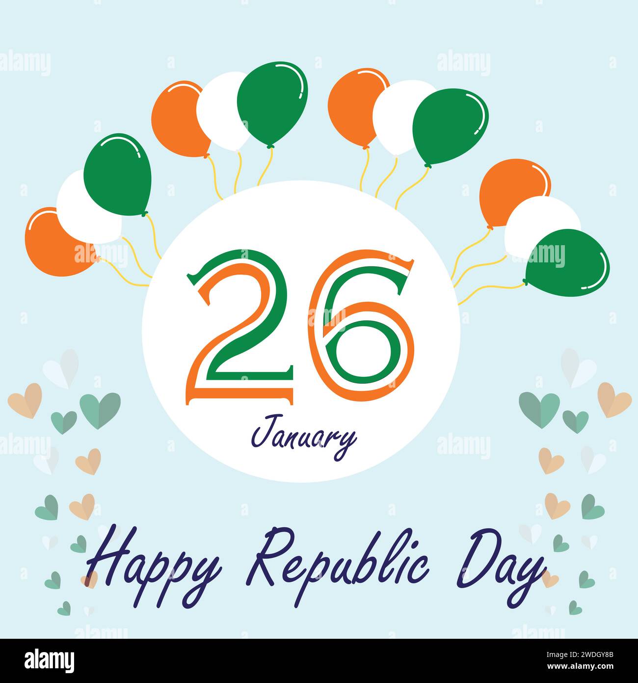 Joyeux jour de la République indienne Illustration de Vecteur