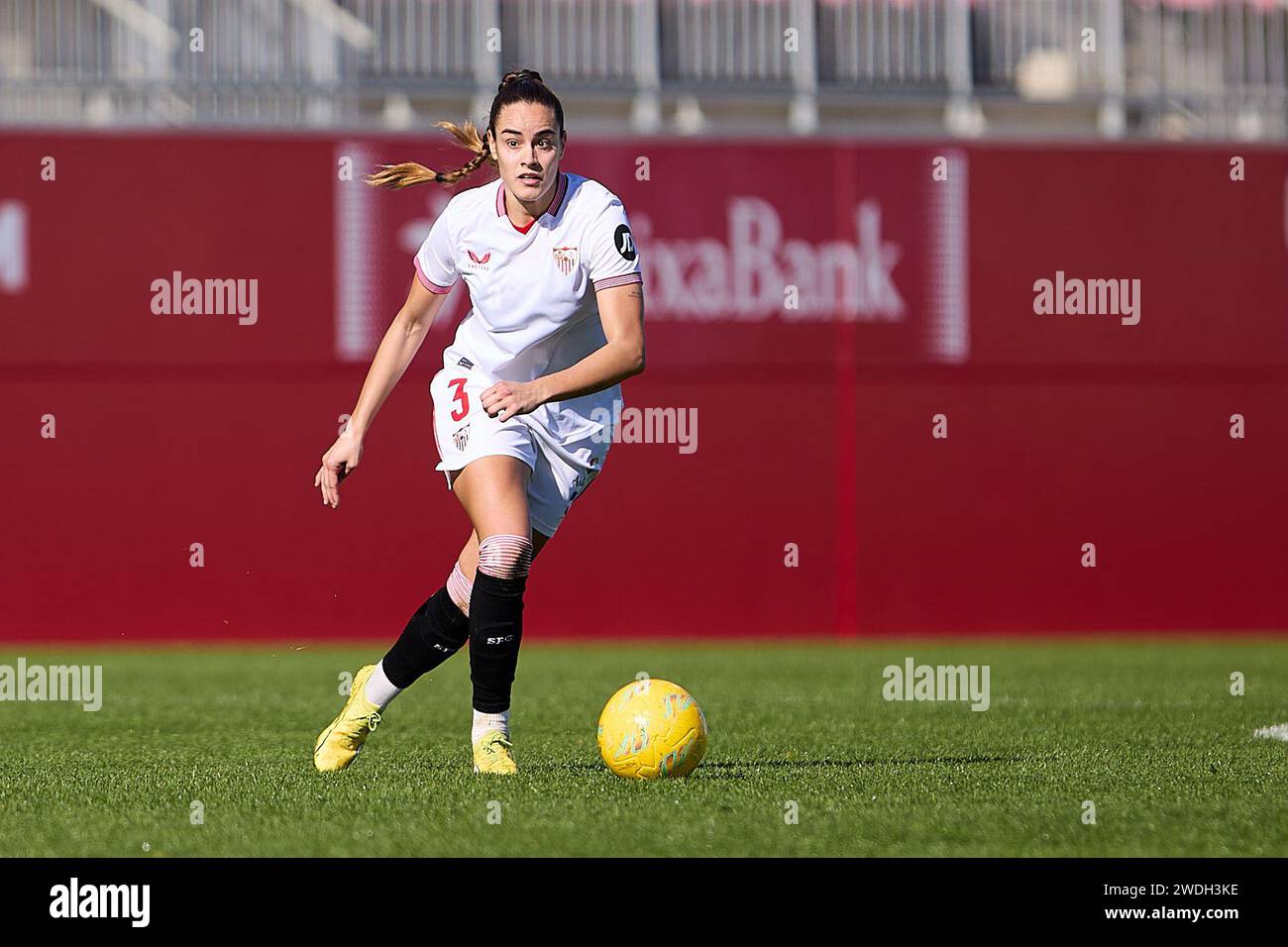 Séville, Espagne. 20 avril 2024. Diana Gomes du Sevilla FC lors du match de Liga entre le Sevilla FC et le Villarreal CF a joué au Jesus Navas Stadium le 20 2024 janvier à Séville, en Espagne. (Photo PRESSINPHOTO) crédit : PRESSINPHOTO SPORTS AGENCY/Alamy Live News Banque D'Images