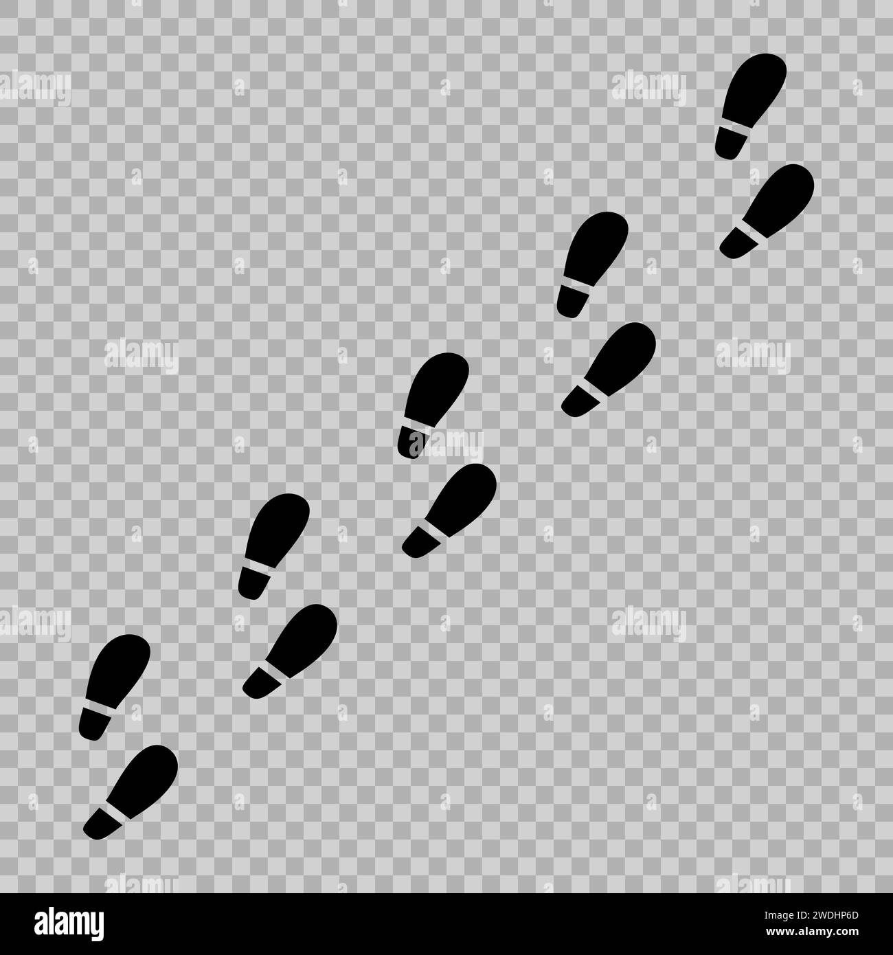 Icône d'empreintes humaines isolée. Vecteur de chaussures Imprint semelles Illustration de Vecteur