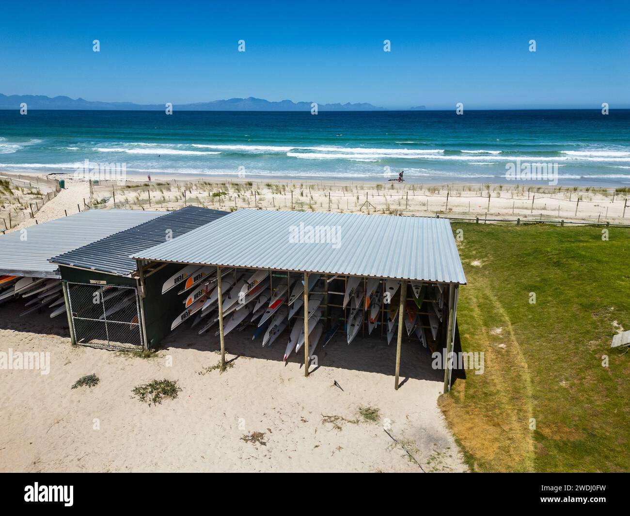 Fish Hoek Beach Sports Club, FHBSC, Fish Hoek, Afrique du Sud Banque D'Images