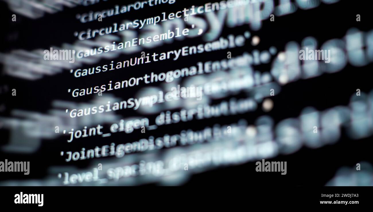 Fond de code de programmation . Code de programmation du développeur de logiciels. Code de programmation du site Web. Banque D'Images