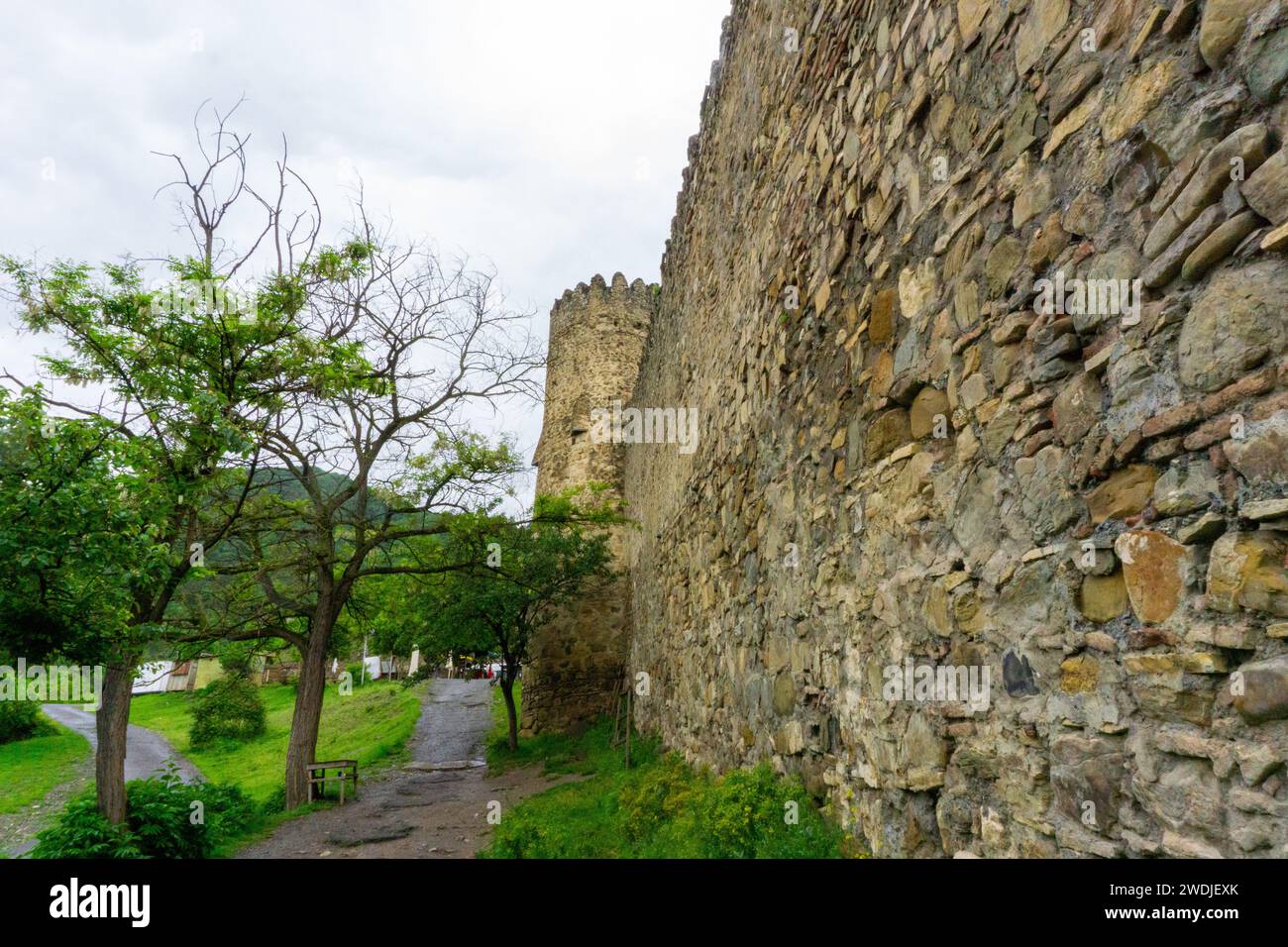 Château d'Ananuri situé sur la rivière Aragvi en Géorgie Europe de l'est Banque D'Images