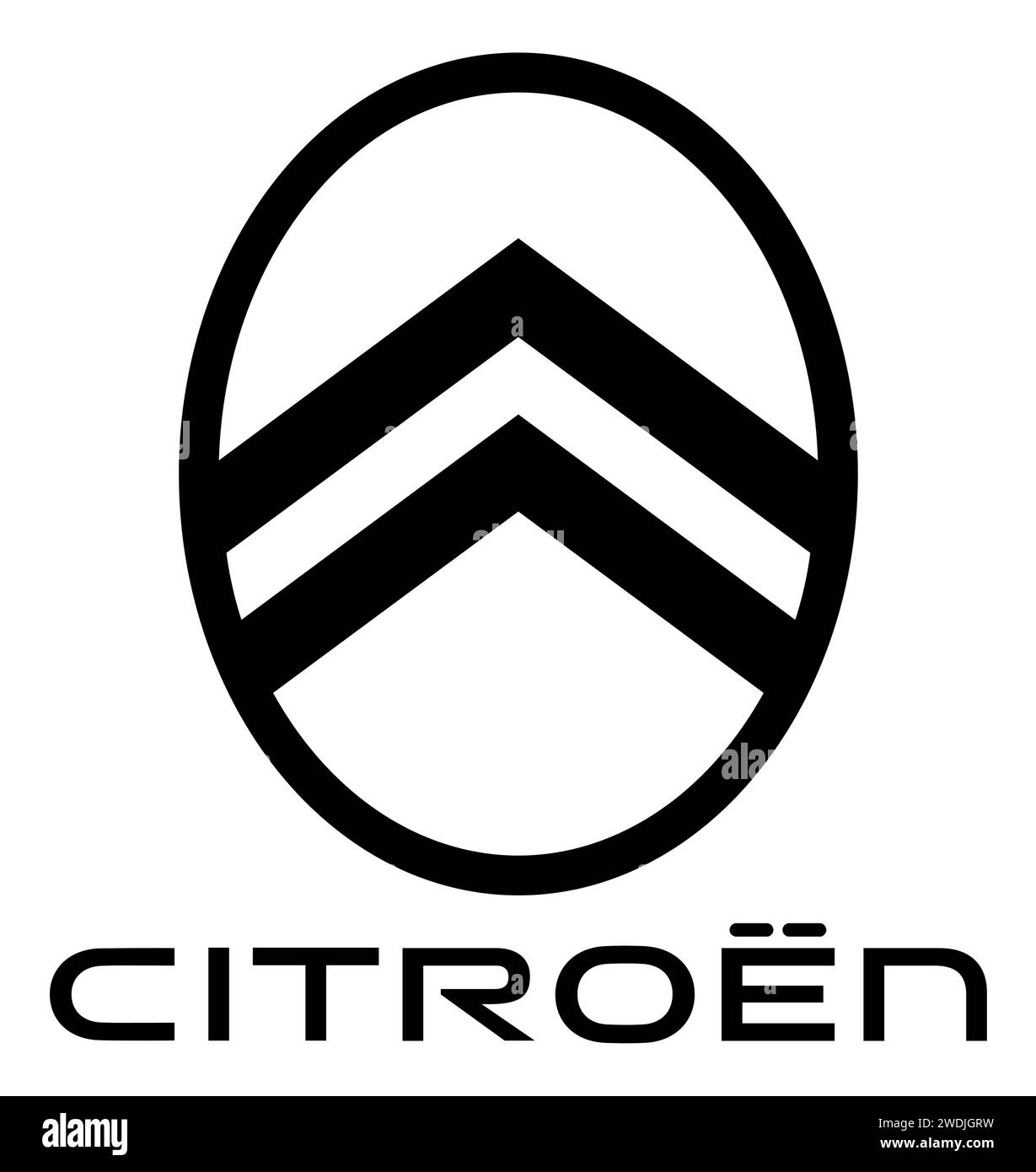Illustration vectorielle de logo de voiture Citroen Illustration de Vecteur