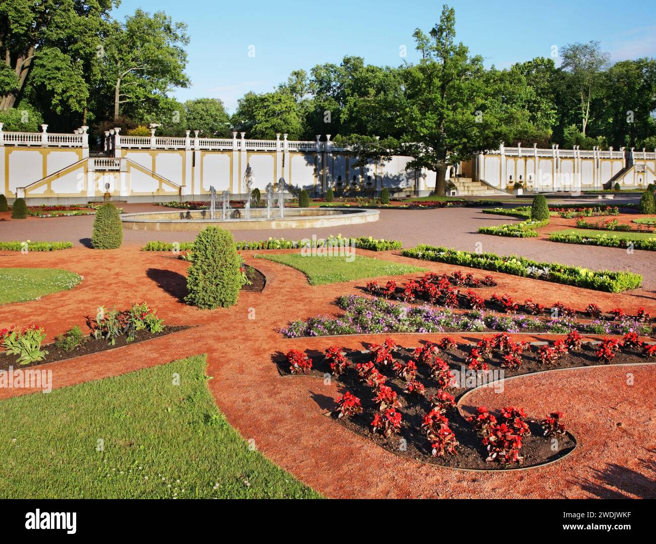 Parc du palais Kadriorg à Tallinn. Estonie Banque D'Images