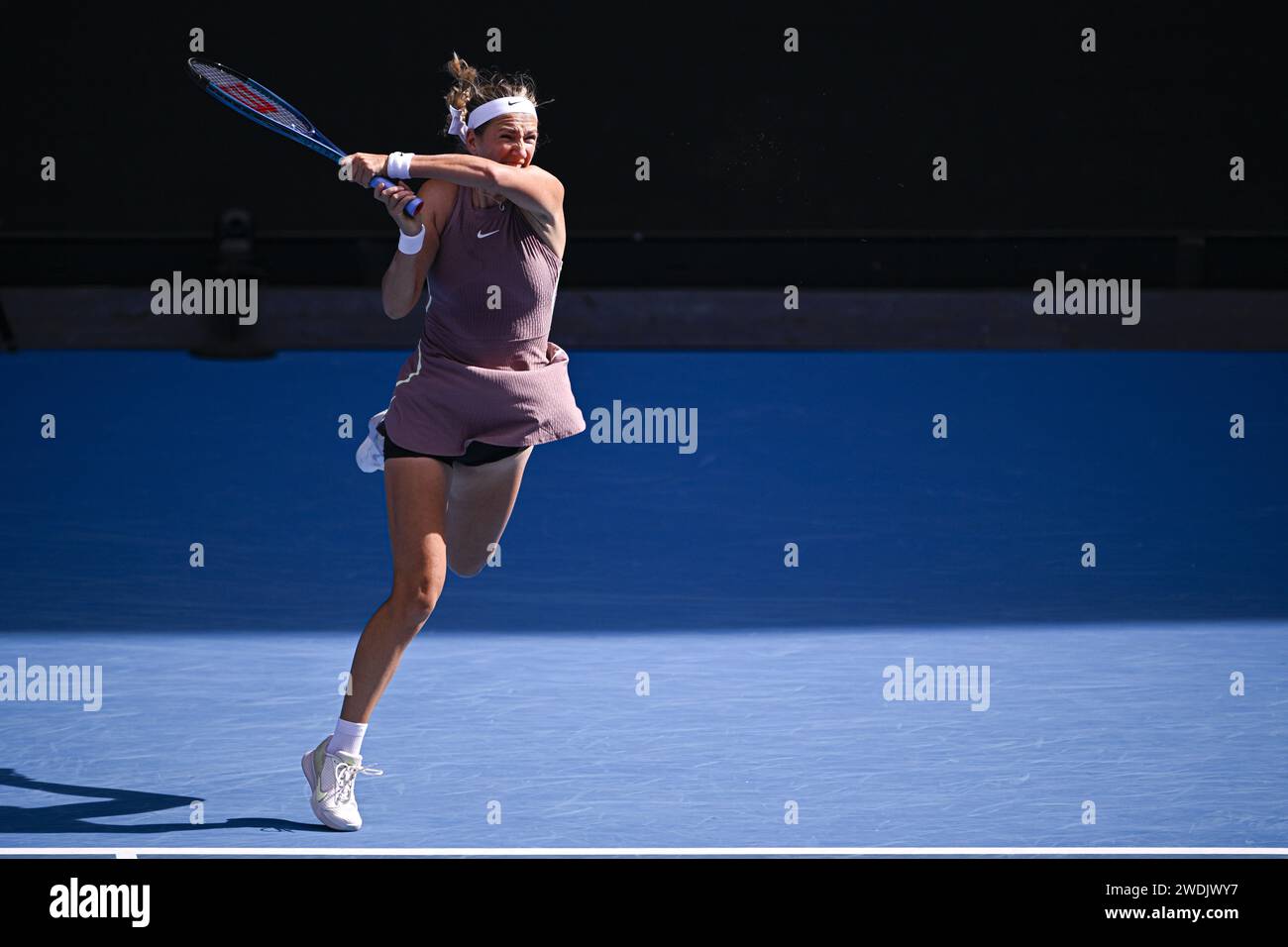 Victoria Azarenka lors du tournoi de tennis Australian Open AO 2024 Grand Chelem le 20 janvier