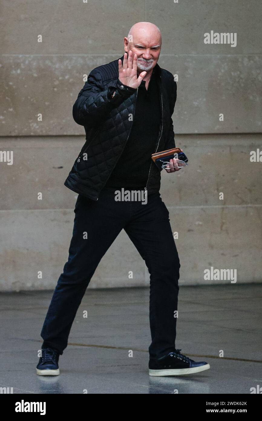 Londres, Royaume-Uni. 21 janvier 2024. Sir Tom Hunter, homme d'affaires écossais, entrepreneur et philanthrope est vu à la BBC dans le centre de Londres aujourd'hui. Crédit : Imageplotter/Alamy Live News Banque D'Images