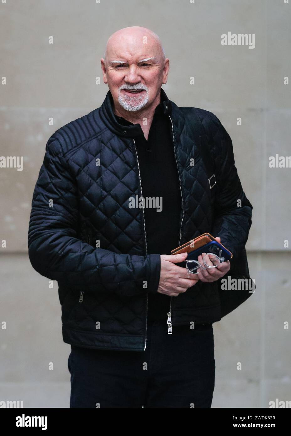 Londres, Royaume-Uni. 21 janvier 2024. Sir Tom Hunter, homme d'affaires écossais, entrepreneur et philanthrope est vu à la BBC dans le centre de Londres aujourd'hui. Crédit : Imageplotter/Alamy Live News Banque D'Images