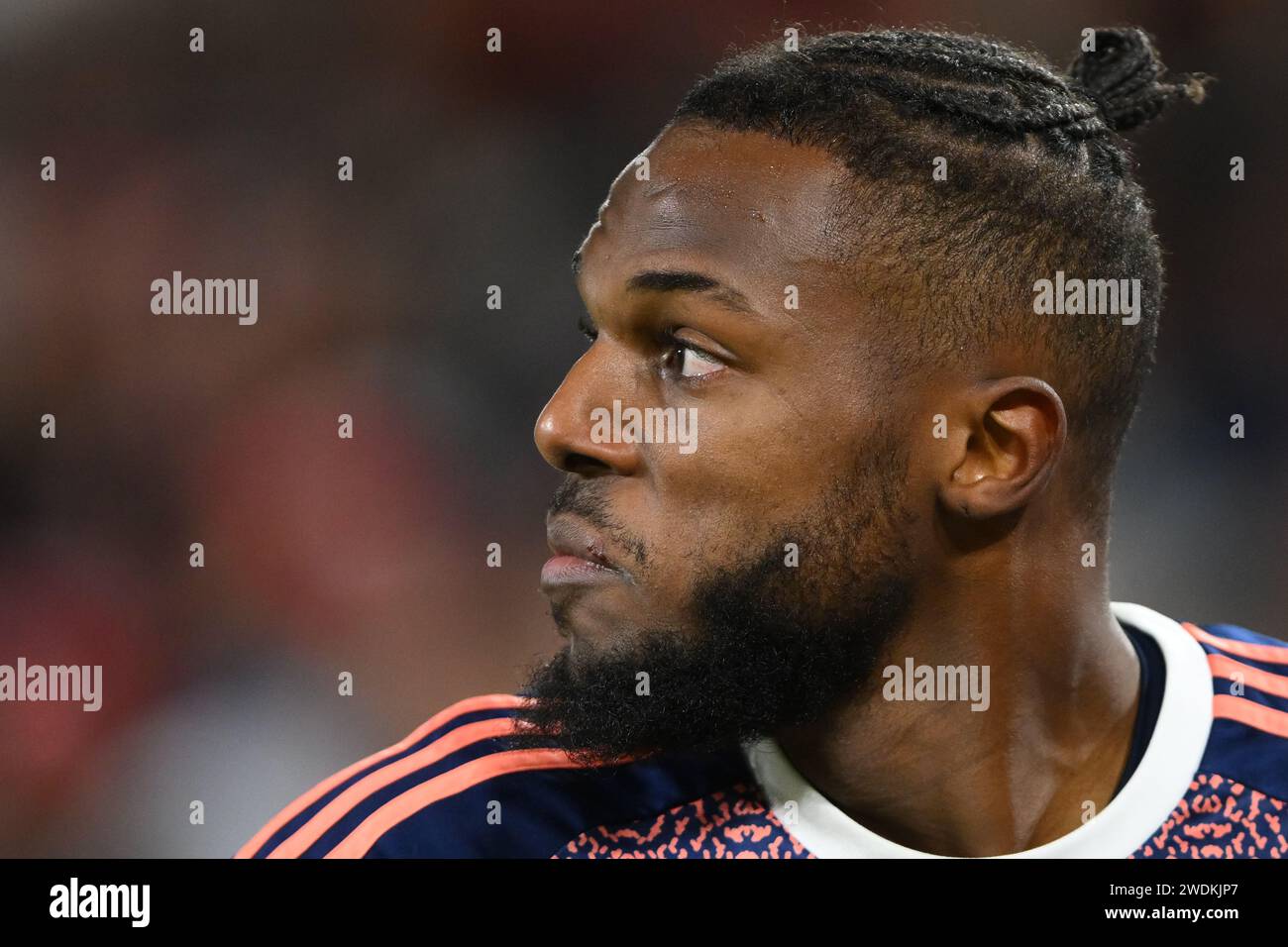 Nuno Tavares de Nottingham Forest lors du match de Premier League entre Brentford et Nottingham Forest au Gtech Community Stadium, Brentford le samedi 20 janvier 2024. (Photo : Jon Hobley | MI News) crédit : MI News & Sport / Alamy Live News Banque D'Images