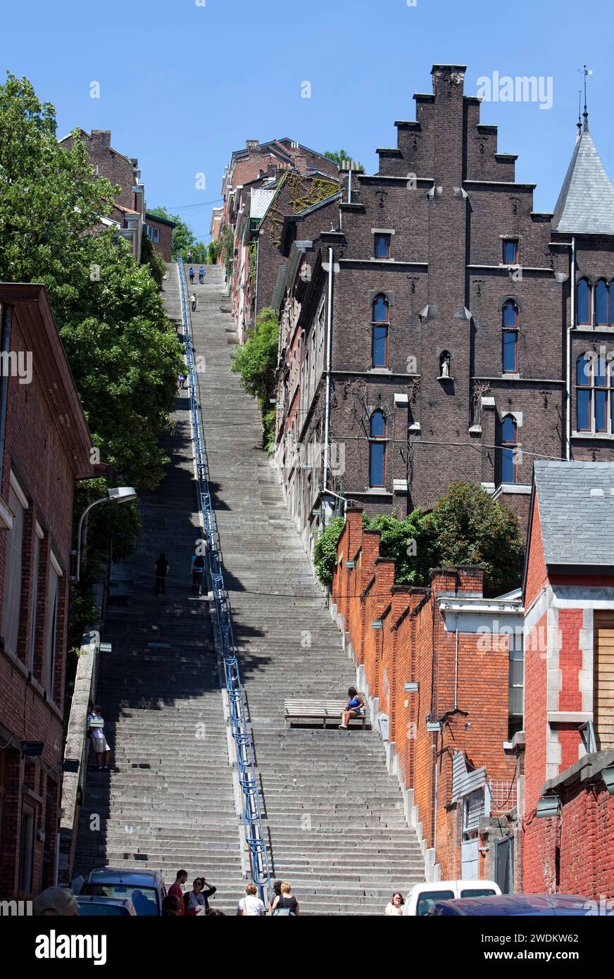 Escalier 'montagne de Bueren', montagne paysanne, Liège, Belgique, Europe Banque D'Images