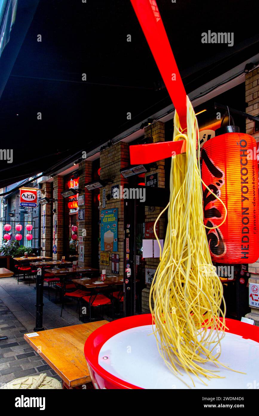 Heddon Street à Londres, lieu de tournage de la couverture de Ziggy Srtardust de David Bowie et les araignées de Mars Banque D'Images