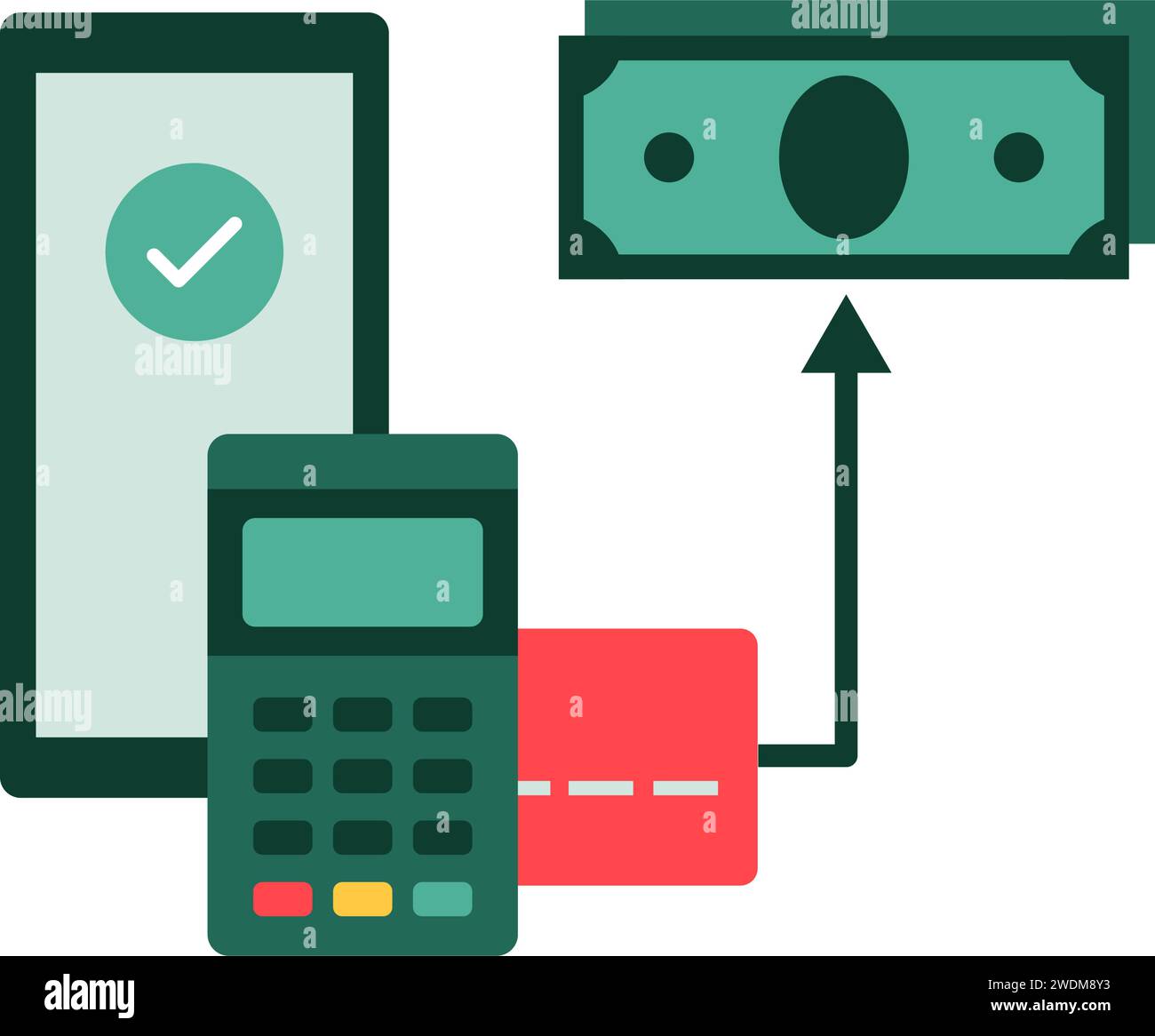 Icône isolée de micro guichet automatique et de retrait d'espèces Illustration de Vecteur