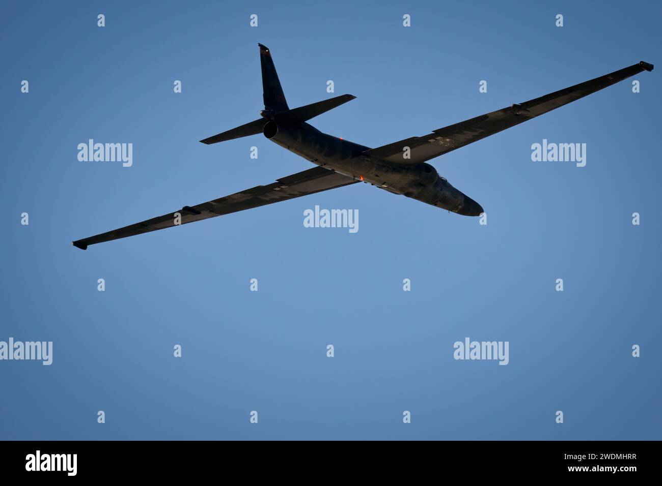 Une époque de guerre froide, et toujours en usage, U-2 Dragonlady spyplane fait une apparition à l'America's Airshow 2023 à Miramar, en Californie. Banque D'Images