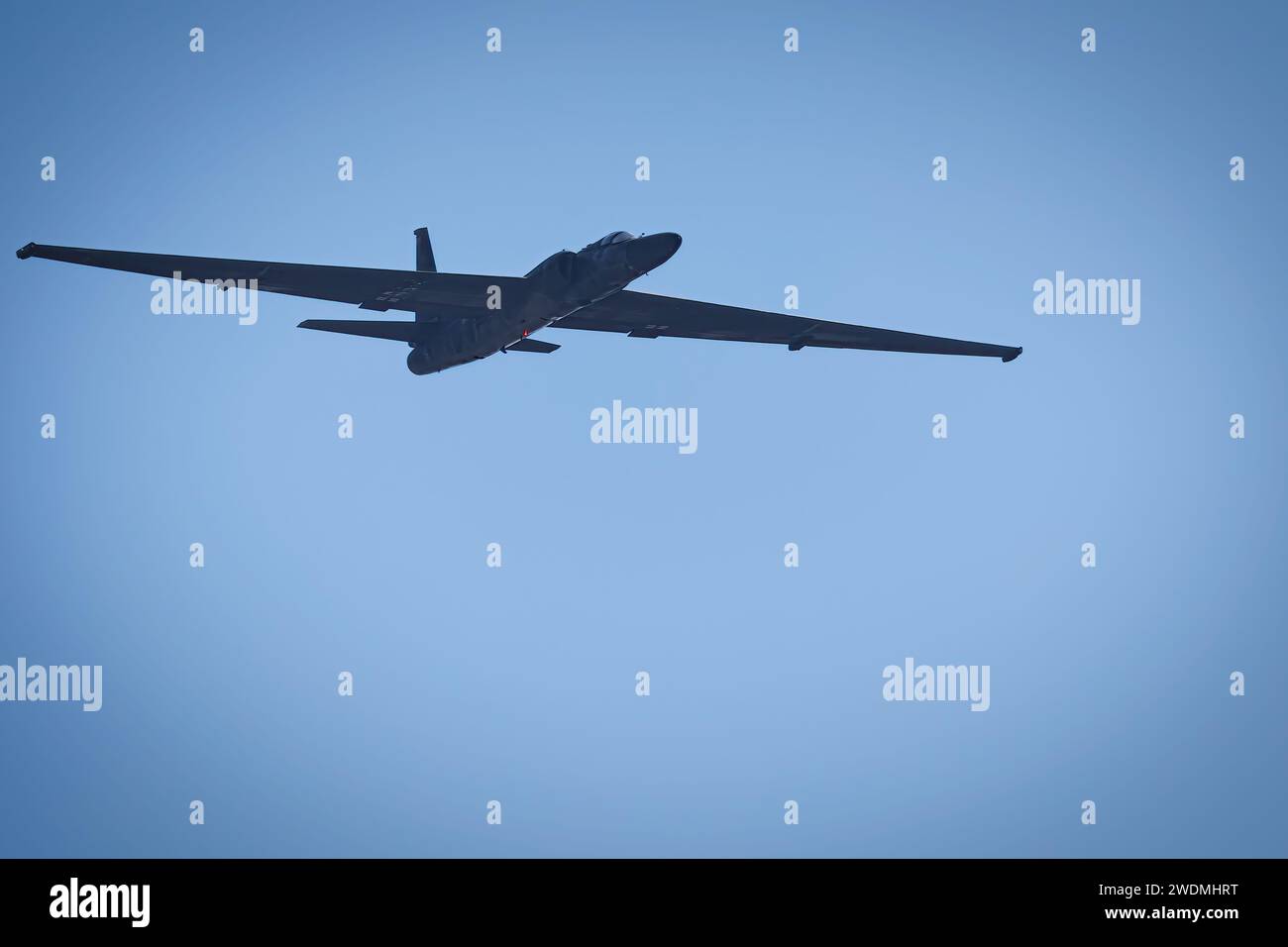 Une époque de guerre froide, et toujours en usage, U-2 Dragonlady spyplane fait une apparition à l'America's Airshow 2023 à Miramar, en Californie. Banque D'Images
