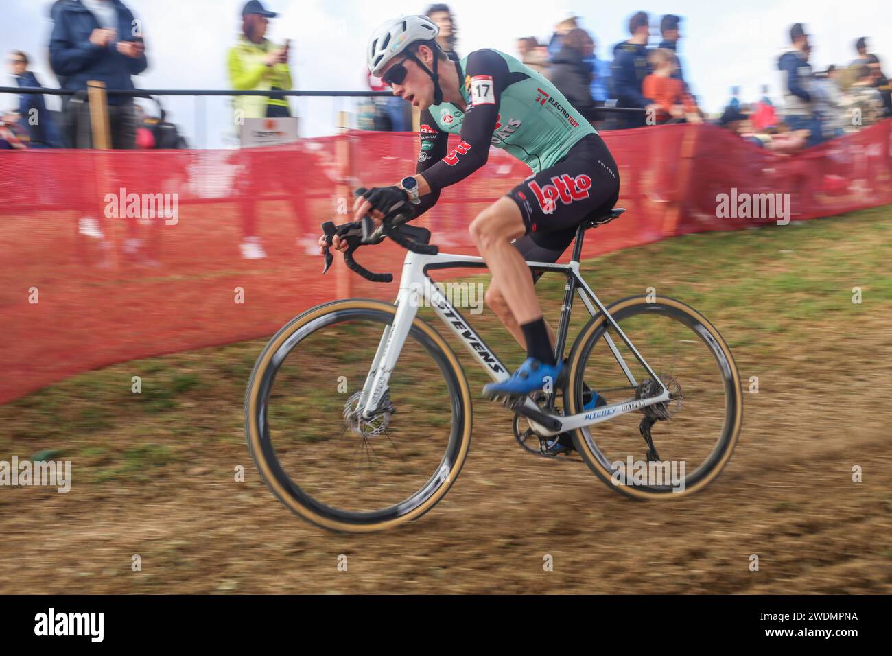 Benidorm, Espagne, le 21 janvier 2024 le cycliste Jens Adams (17 ans