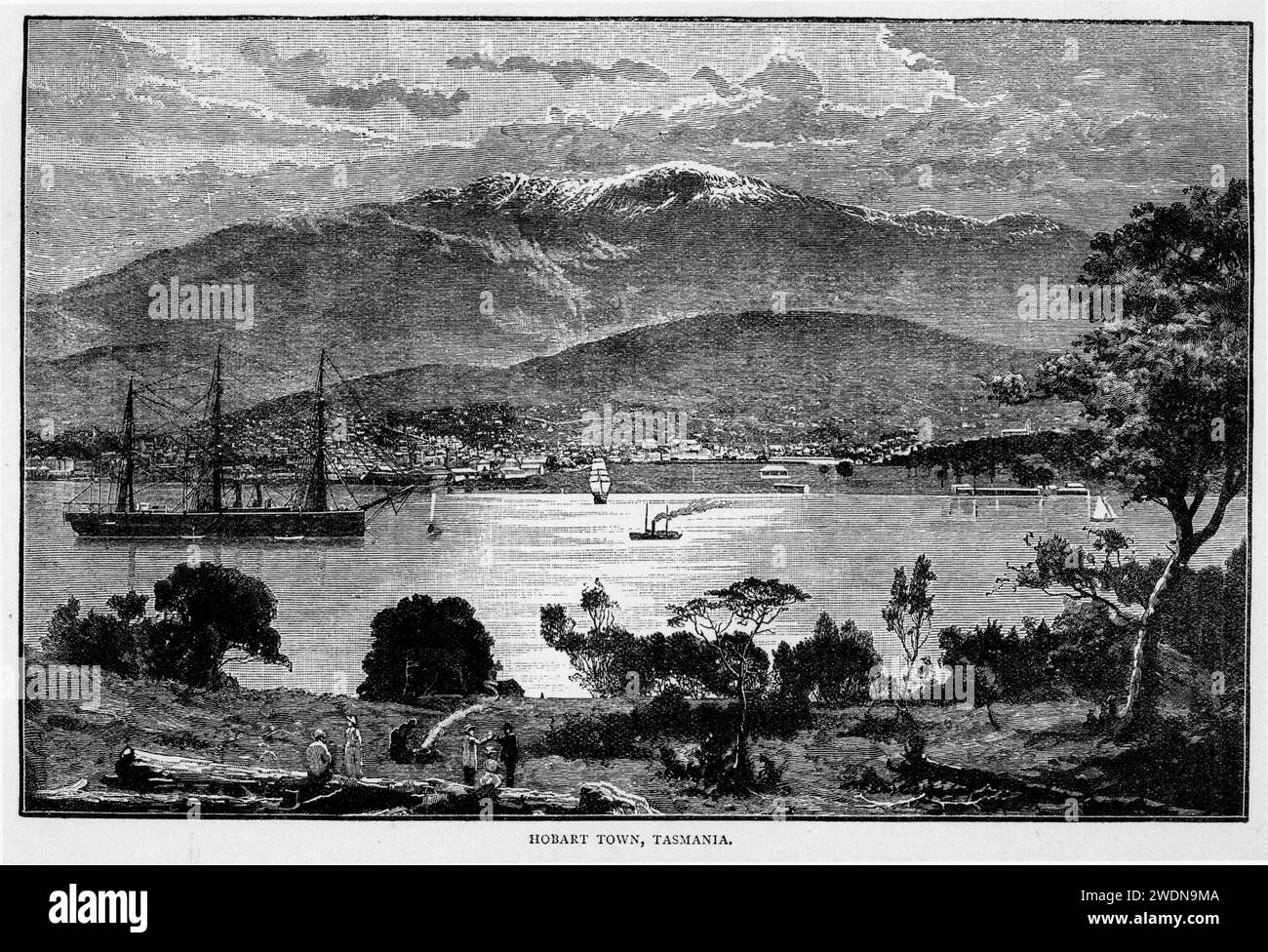 Hobart, Tasmanie, Australie, publié en 1904 Banque D'Images