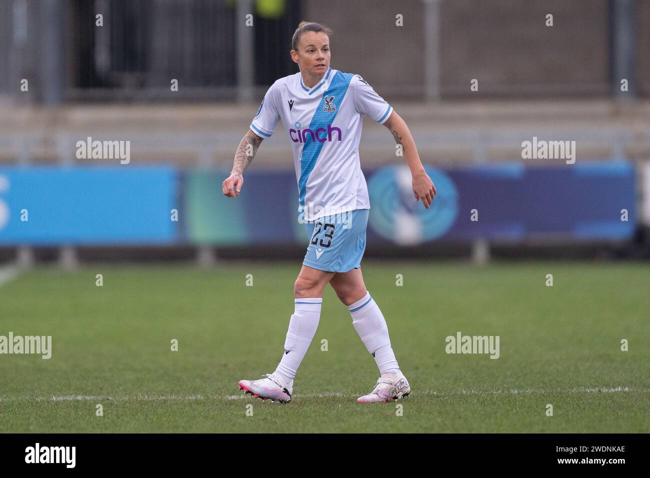 Dratford, Royaume-Uni. 21 janvier 2024. Princes Park, Dartford, Angleterre, janvier 21 2024 Ria Percival, milieu de terrain de Crystal Palace (23) lors du match de championnat FA Womens entre London City Lionesses et Crystal Palace à Princes Park, Dartford, Angleterre (Stephen Flynn/SPP) crédit : SPP Sport Press photo. /Alamy Live News Banque D'Images
