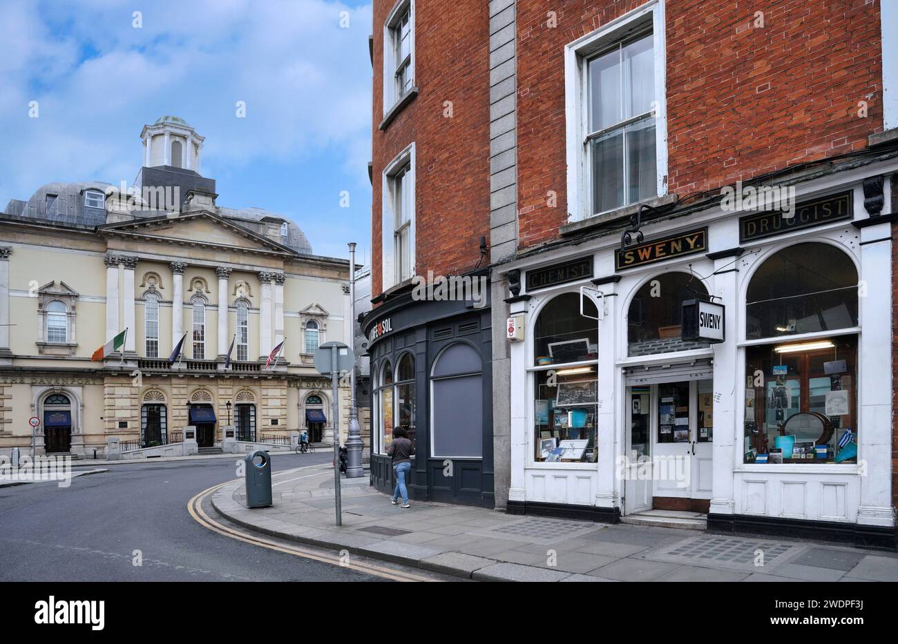 James Joyce's Dublin, avec une ancienne pharmacie qui a été mentionnée dans Ulysse, aujourd'hui un musée Banque D'Images