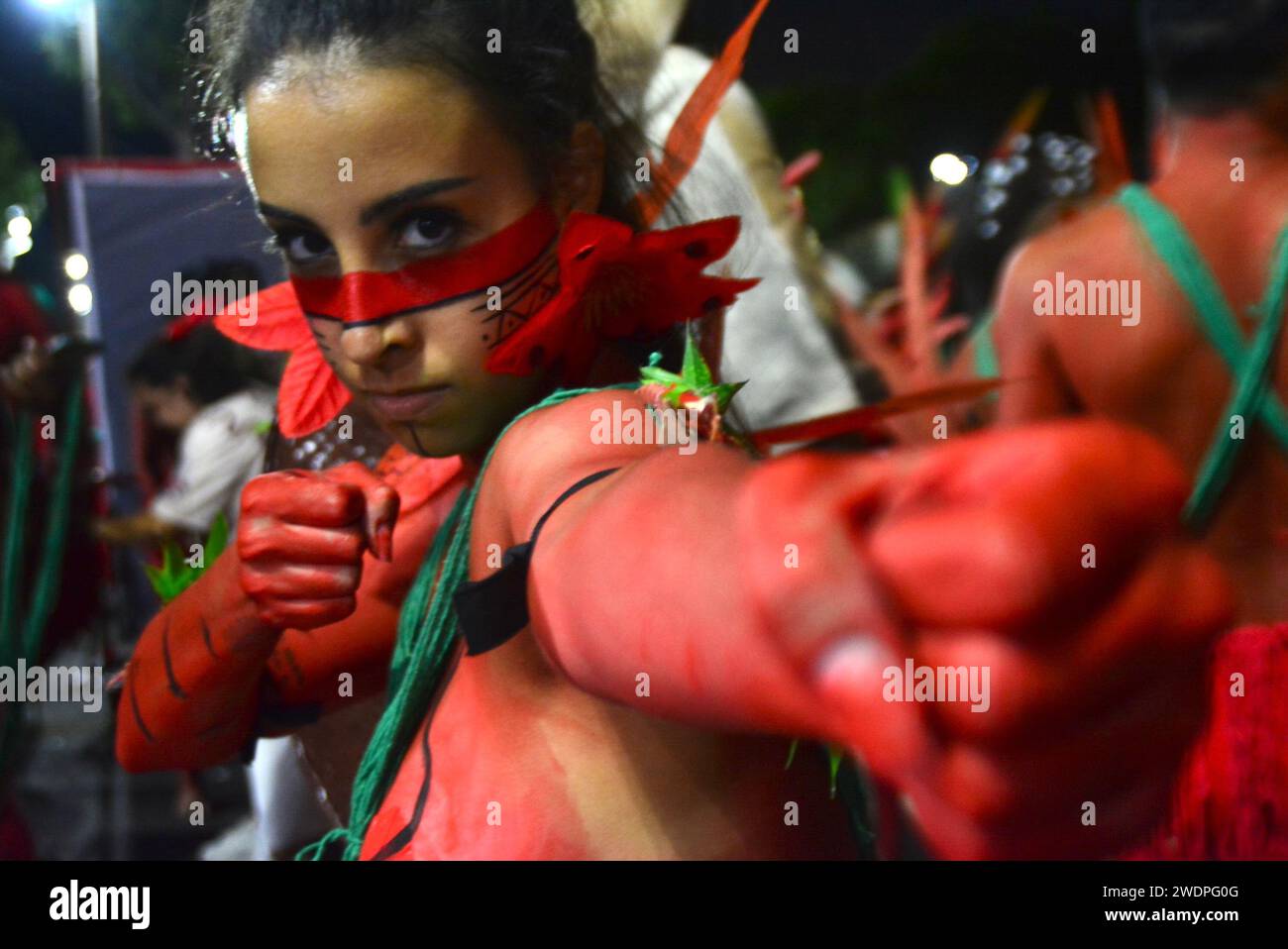 21 janvier 2024, Rio de Janeiro, Rio de Janeiro, Brésil : RIO DE JANEIRO (RJ), 01/21/2024 - RÉPÉTITION TECHNIQUE/SALGUEIRO À SAPUCA- l'école de samba Salgueiro organise la répétition technique ce dimanche à marques de Sapucai dans le centre de Rio de Janeiro. (Photo : Fausto Maia/Thenews2/Zumapress) (image de crédit : © Fausto Maia/TheNEWS2 via ZUMA Press Wire) USAGE ÉDITORIAL SEULEMENT! Non destiné à UN USAGE commercial ! Banque D'Images