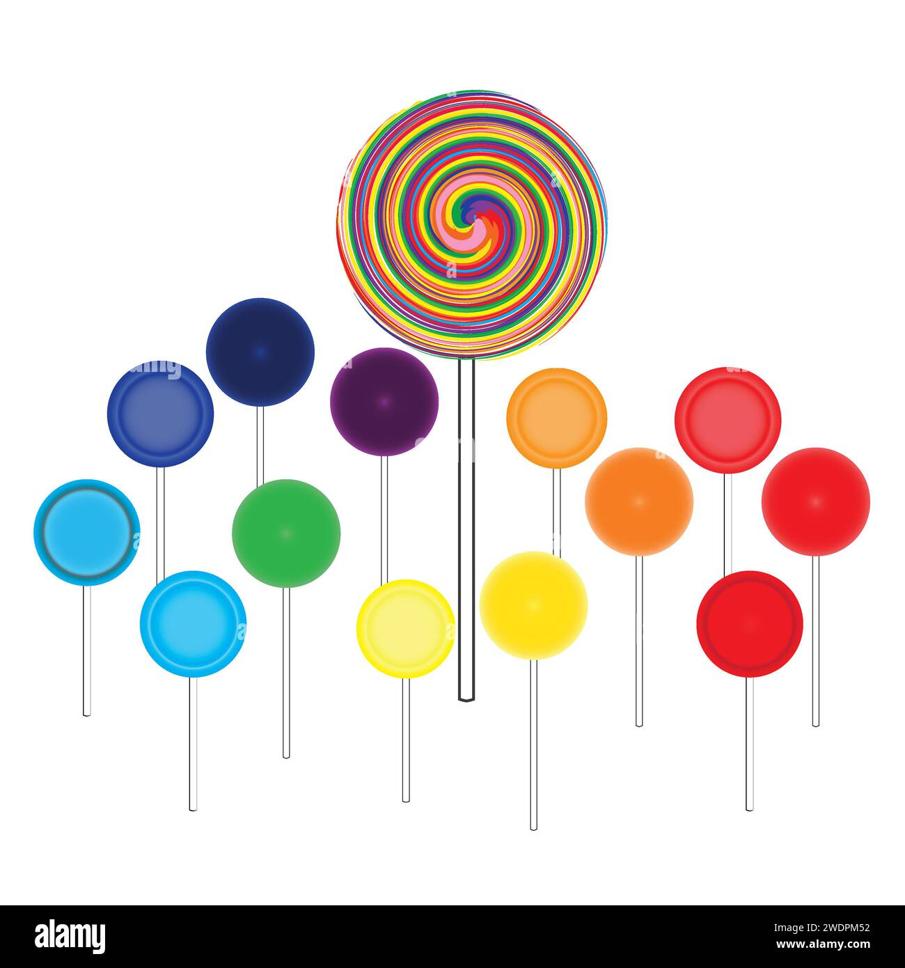 Un art numérique de bonbons ou de bonbons. Banque D'Images