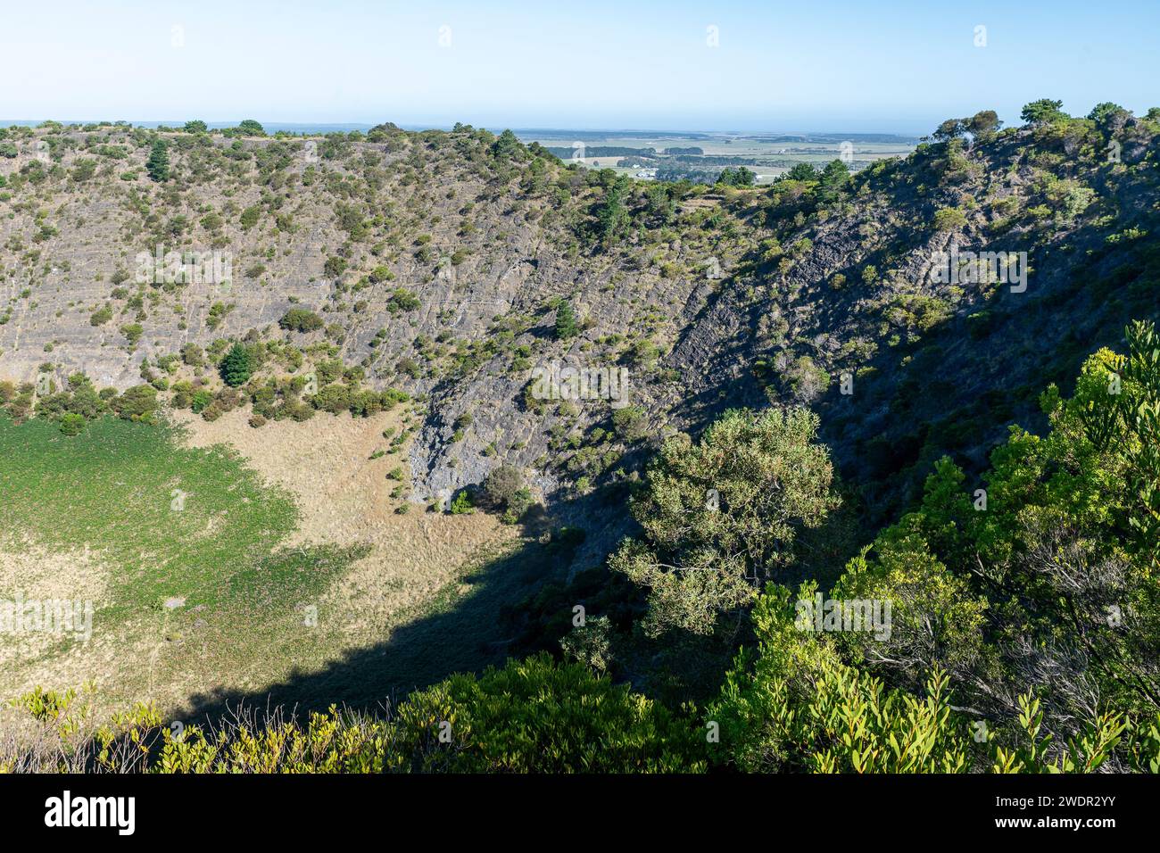 Cratère volcanique du mont Schank, mont Gambier, Australie méridionale Banque D'Images