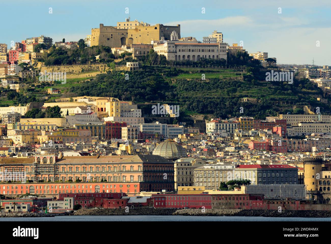 Castel, Sant'Elmo, castel, Certosa di San Martin, monastère, ville colline Vomero. Naples, ville, Italie Banque D'Images