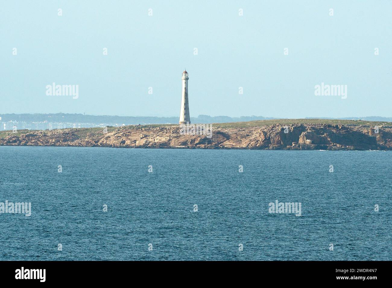 Phare, El Faro Punta del Este, île, près de Maldondado, Uruguay Banque D'Images