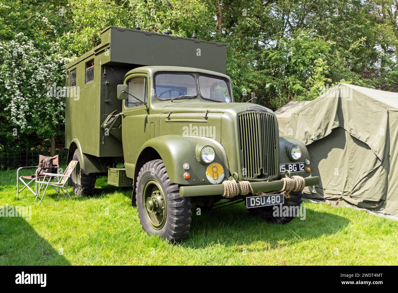 Morris véhicule militaire commercial. Salon Chipping Steam 2018. Banque D'Images