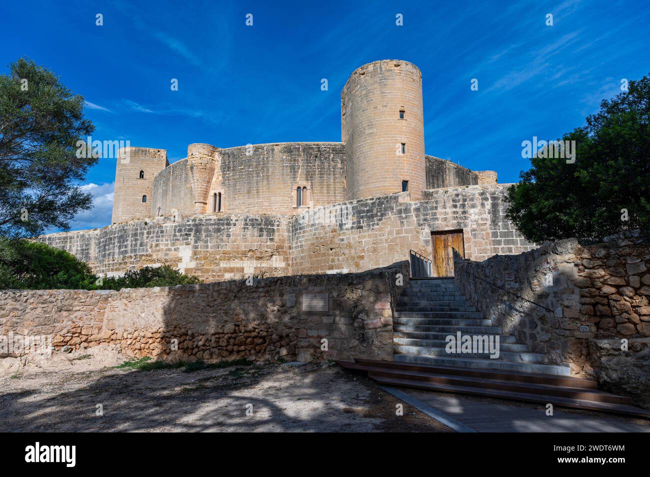 Château de Bellver, Palma, Majorque, Îles Baléares, Espagne, Méditerranée, Europe Banque D'Images