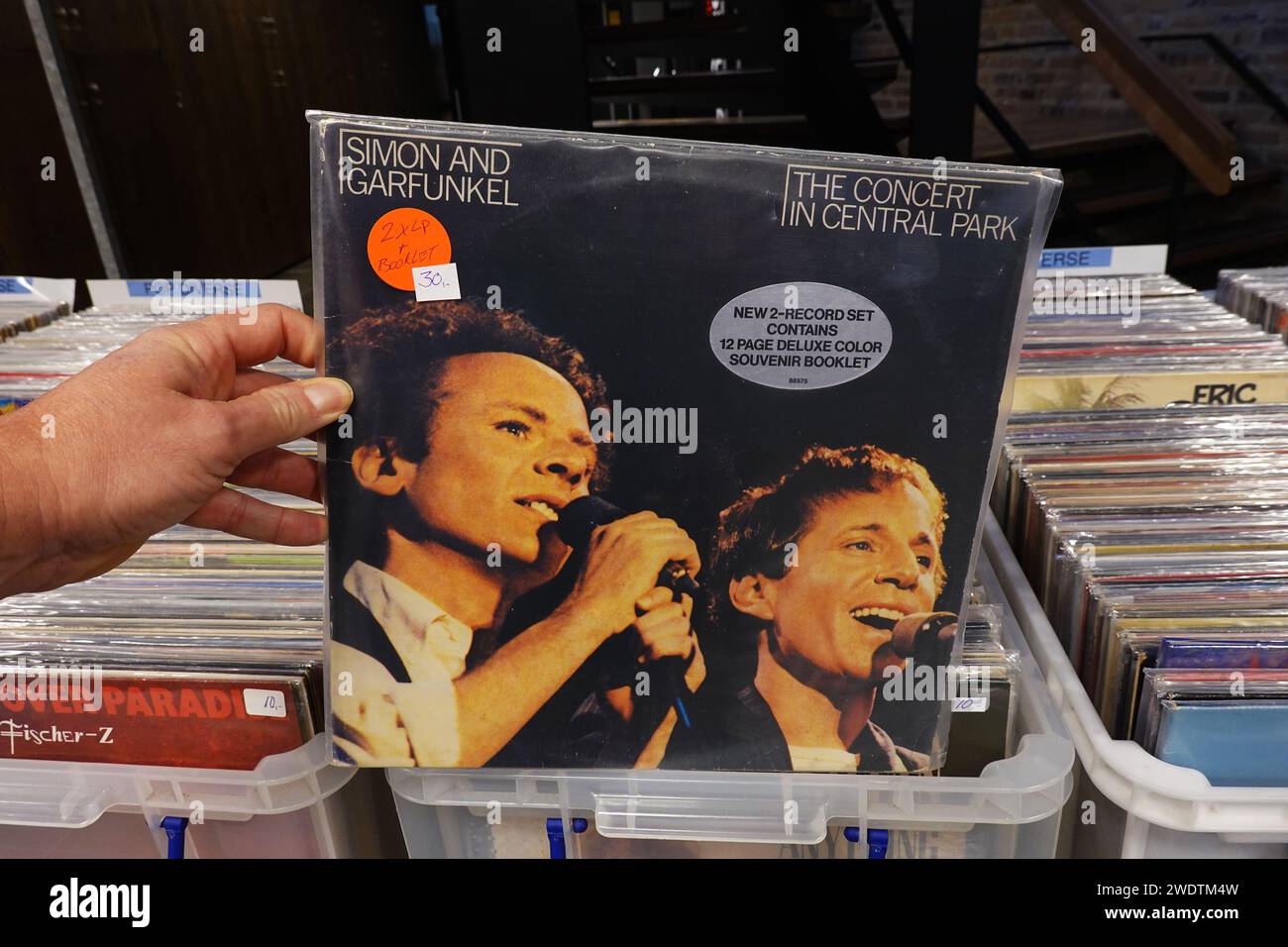 Album live : Simon & Garfunkel - le concert à Central Park Banque D'Images