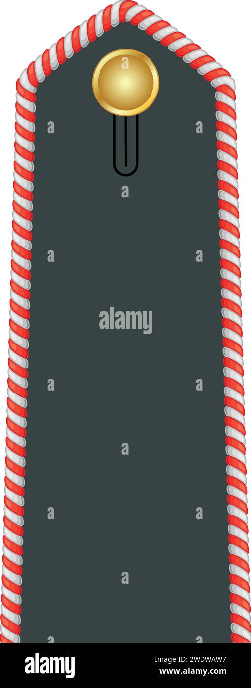 Épaulière insigne d'officier militaire de la Grèce DOKIMOS EFEDROS AXIOMATIKOS (OFFICIER NON RÉGULIER DÉSIGNÉ) Illustration de Vecteur