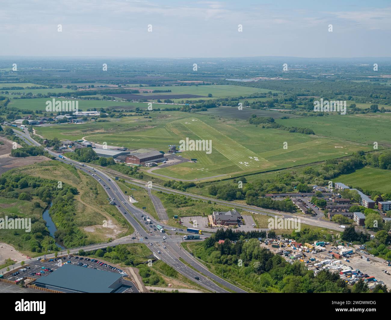 Image aérienne de à Manchester, Royaume-Uni Banque D'Images