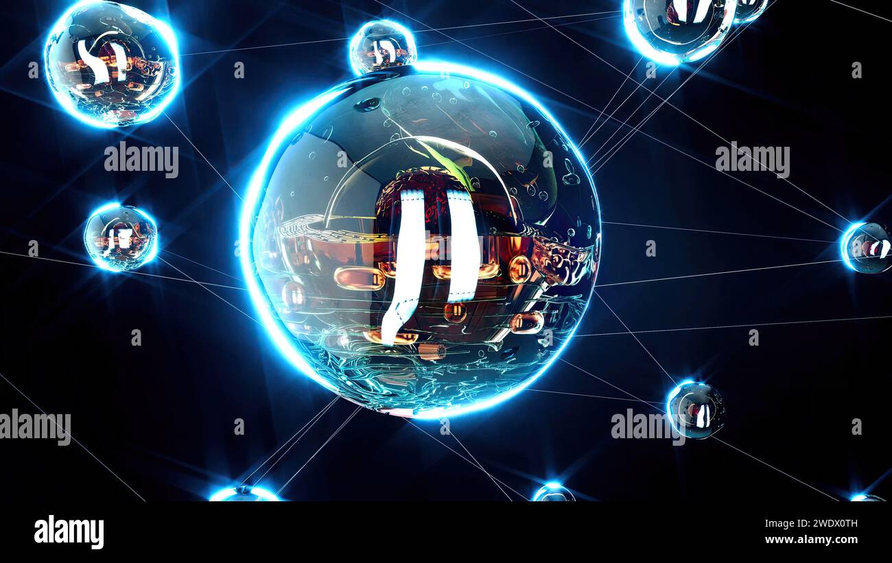 Illustration abstraite de la cellule biologique Banque D'Images