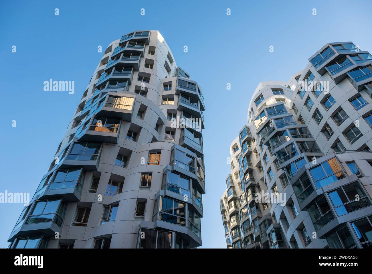 Prospect place appartements de luxe résidentiels conçus par les architectes de renom Frank Gehry Partners, Battersea Power Station Development, Londres, Englan Banque D'Images