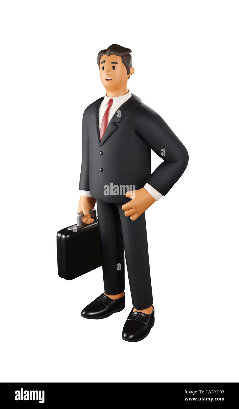 Homme qui porte une valise illustration Banque de photographies et d ...