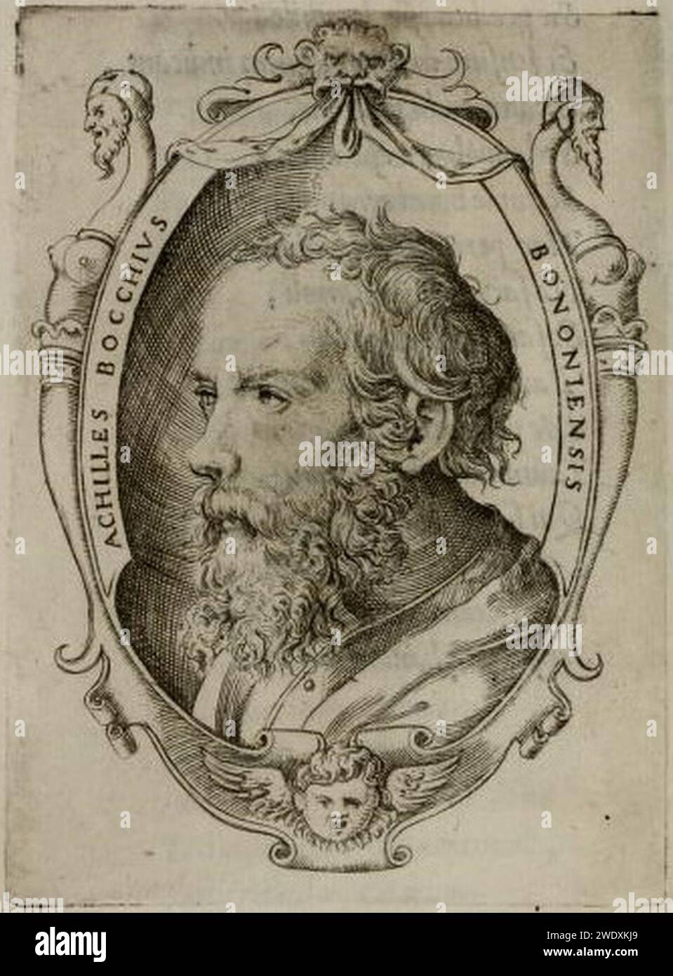 Achillis bocchii-giulio bonasone. Banque D'Images