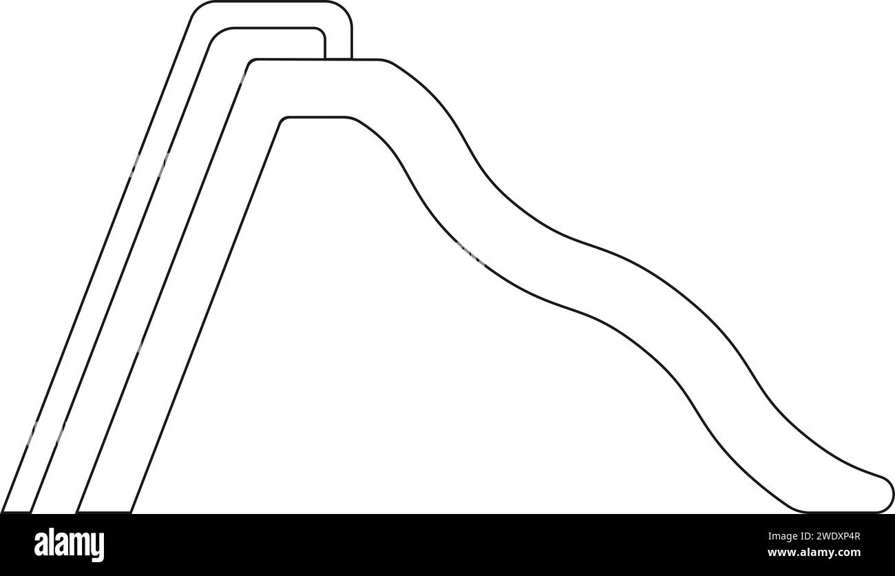 Conception d'illustration vectorielle d'icône de diapositive pour enfants Illustration de Vecteur