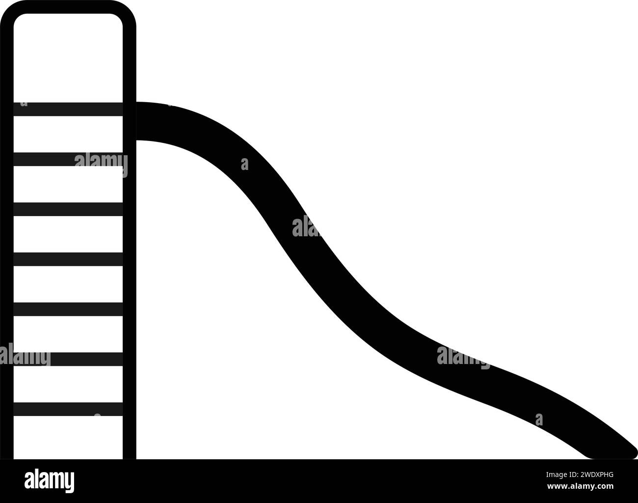 Conception d'illustration vectorielle d'icône de diapositive pour enfants Illustration de Vecteur