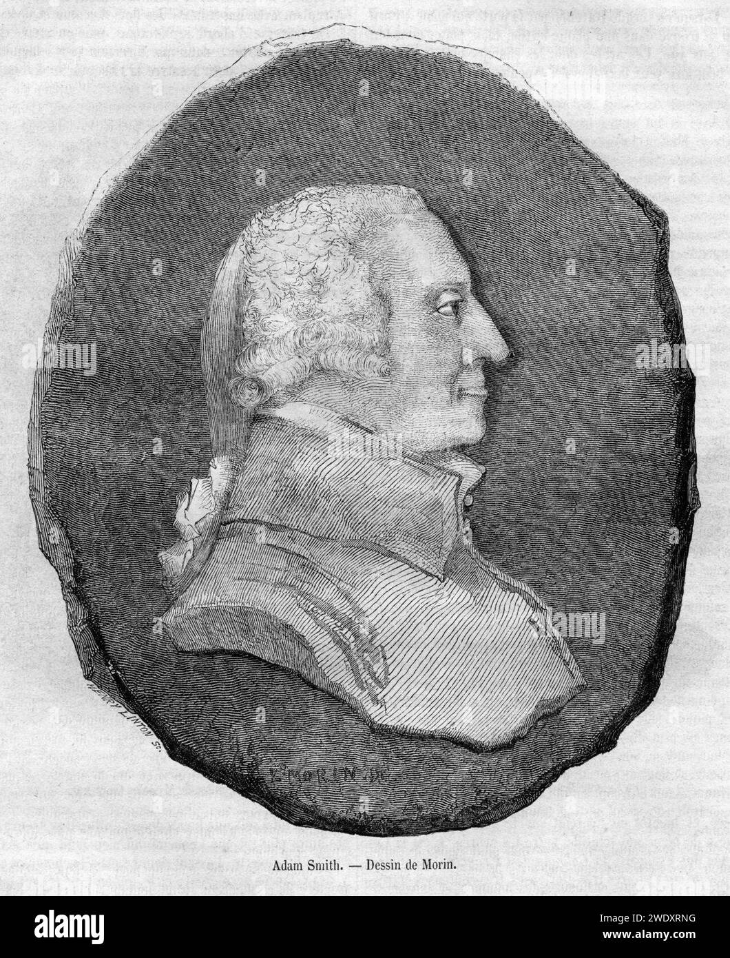Adam Smith par Linton. Banque D'Images