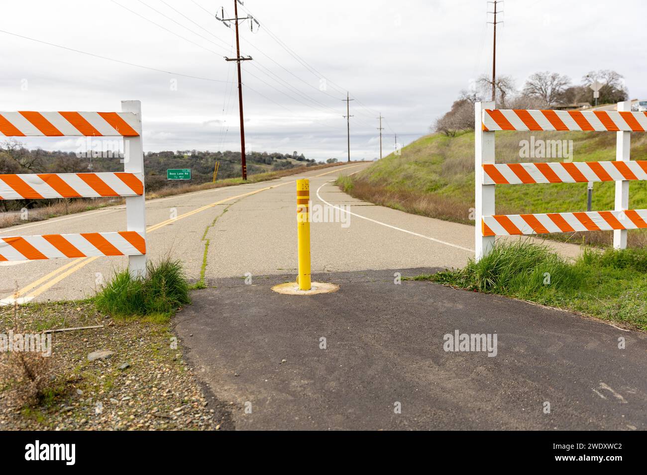 Base Lake Road, El Dorado Hills, Californie Banque D'Images