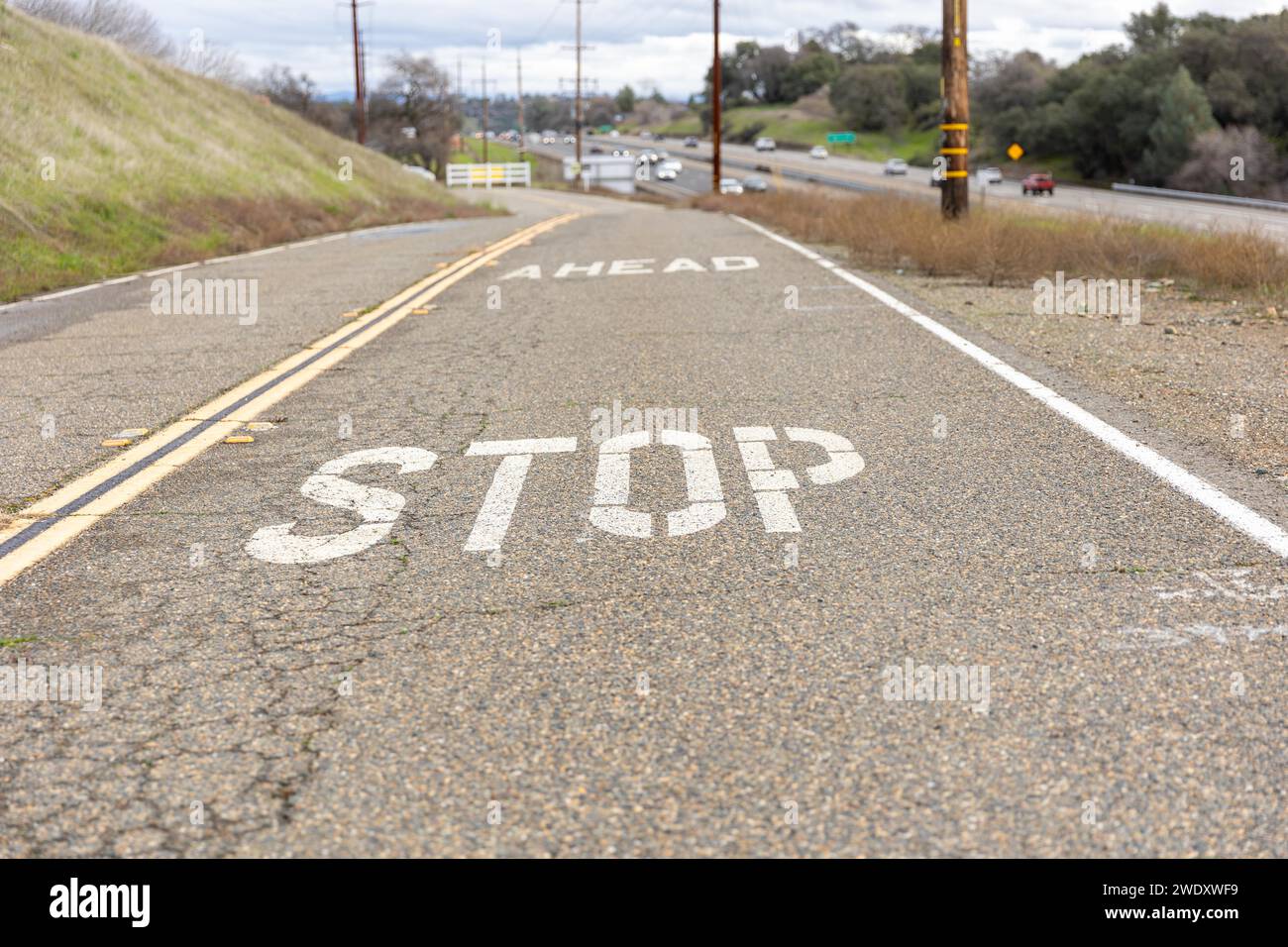 Arrête-toi devant Banque D'Images