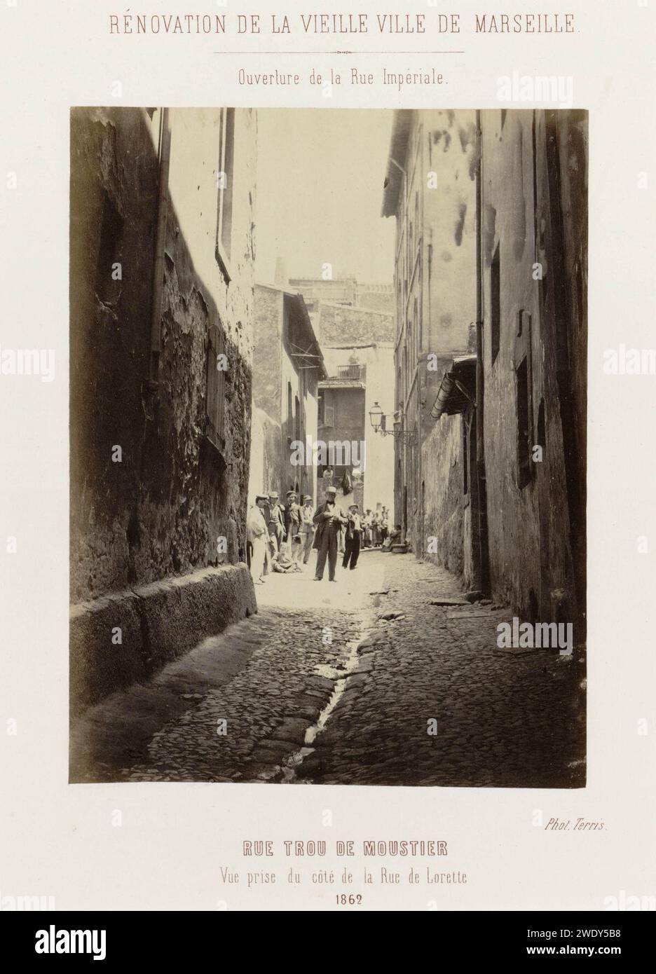 Adolphe Terris - rue trou de Moustier 36. Banque D'Images