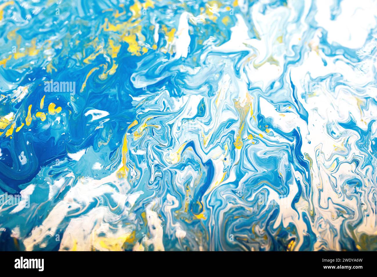 peinture sur toile couleur improvisation bluu Banque D'Images