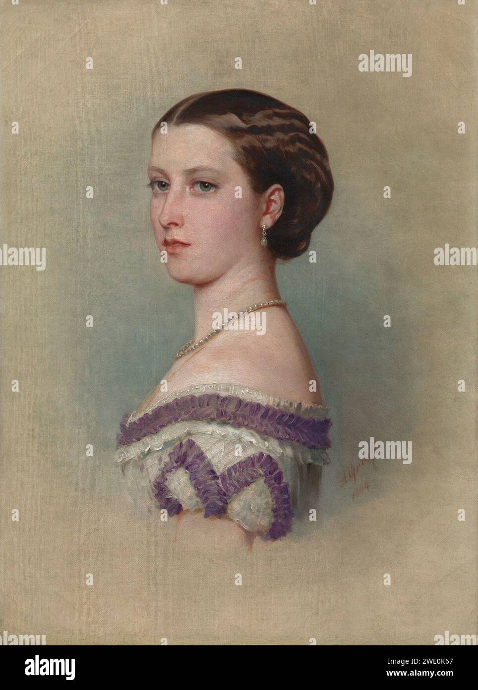 Albert Graefle (1807-89) - Princesse Hélène, plus tard Princesse Christian de Schleswig-Holstein (1846-1923) Banque D'Images