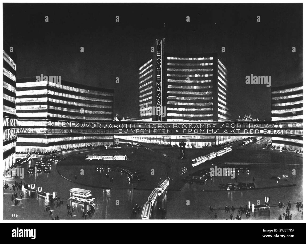 Alexanderplatz 1920. Banque D'Images